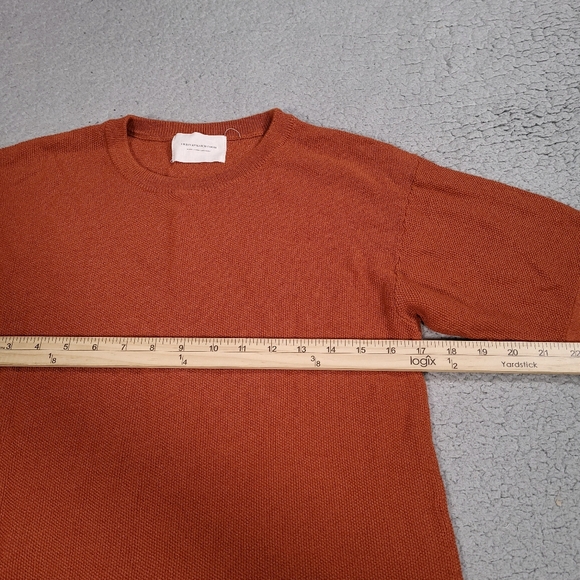 Urban Research Doors Shirt Mens Size 38 Luxury Designer Modern Knit Orange - Picture 3 of 6